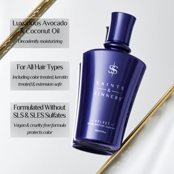 Saints & Sinners Velvet Duo (250ml) for Dry, Damaged, Color Treated Hair