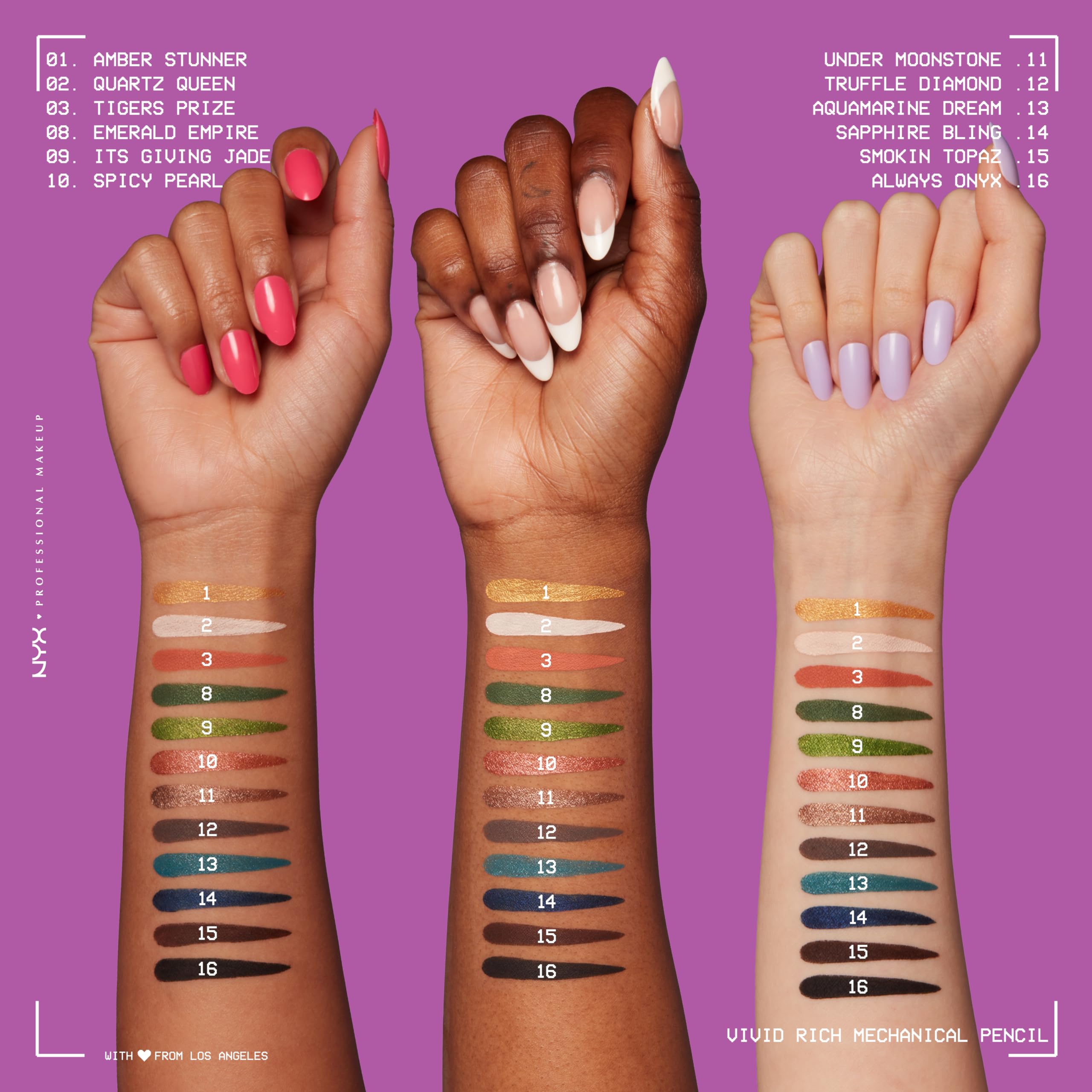 Nyx Professional Makeup Retractable Eye Liner, Brown, 0.34g