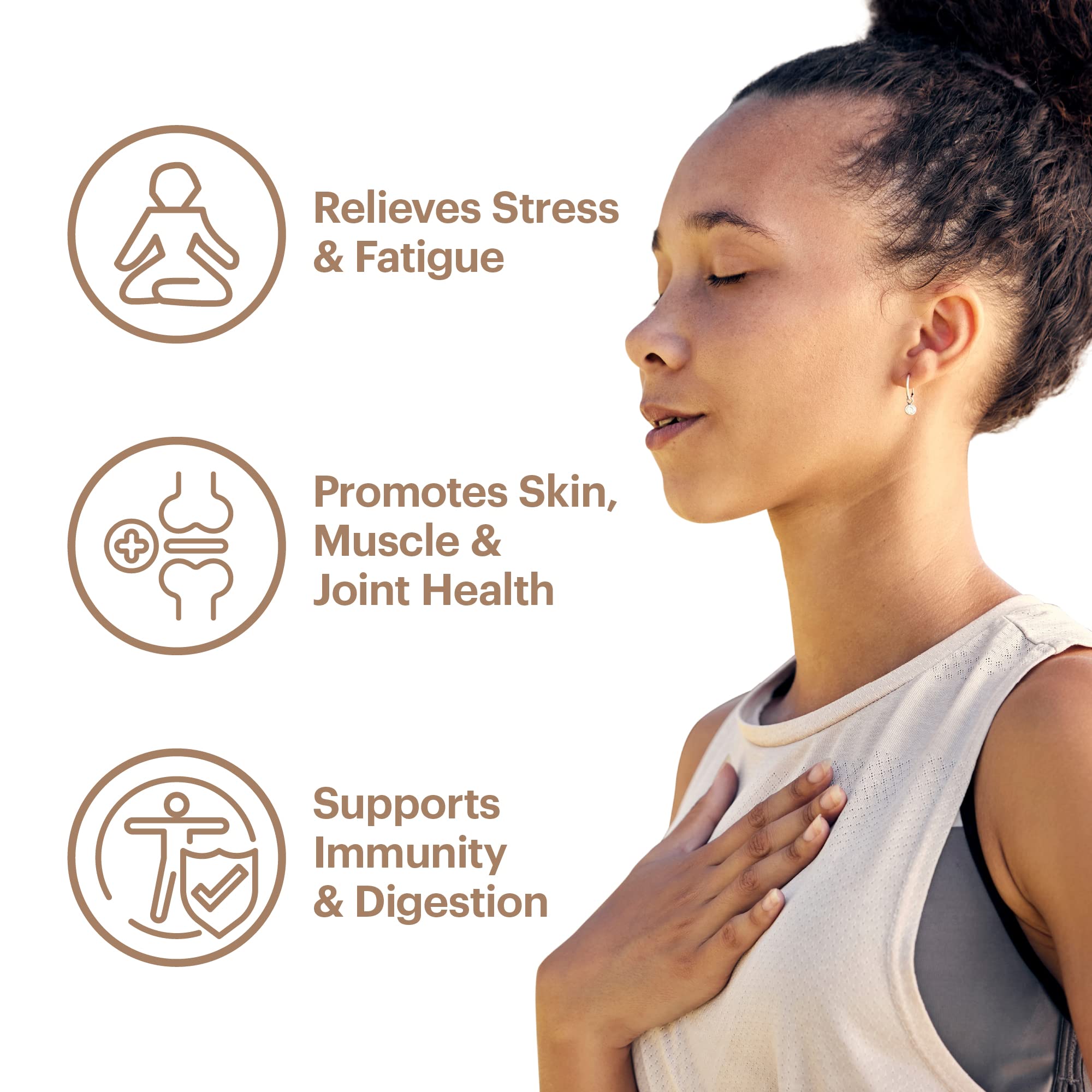 Wellthy Collagen Superfood Powder, Fights Stress & Fatigue, Cacao, Mushroom Powder - Organic Chaga & Reishi Extracts, Certified Organic Matcha, Allergen-Free & Non-GMO