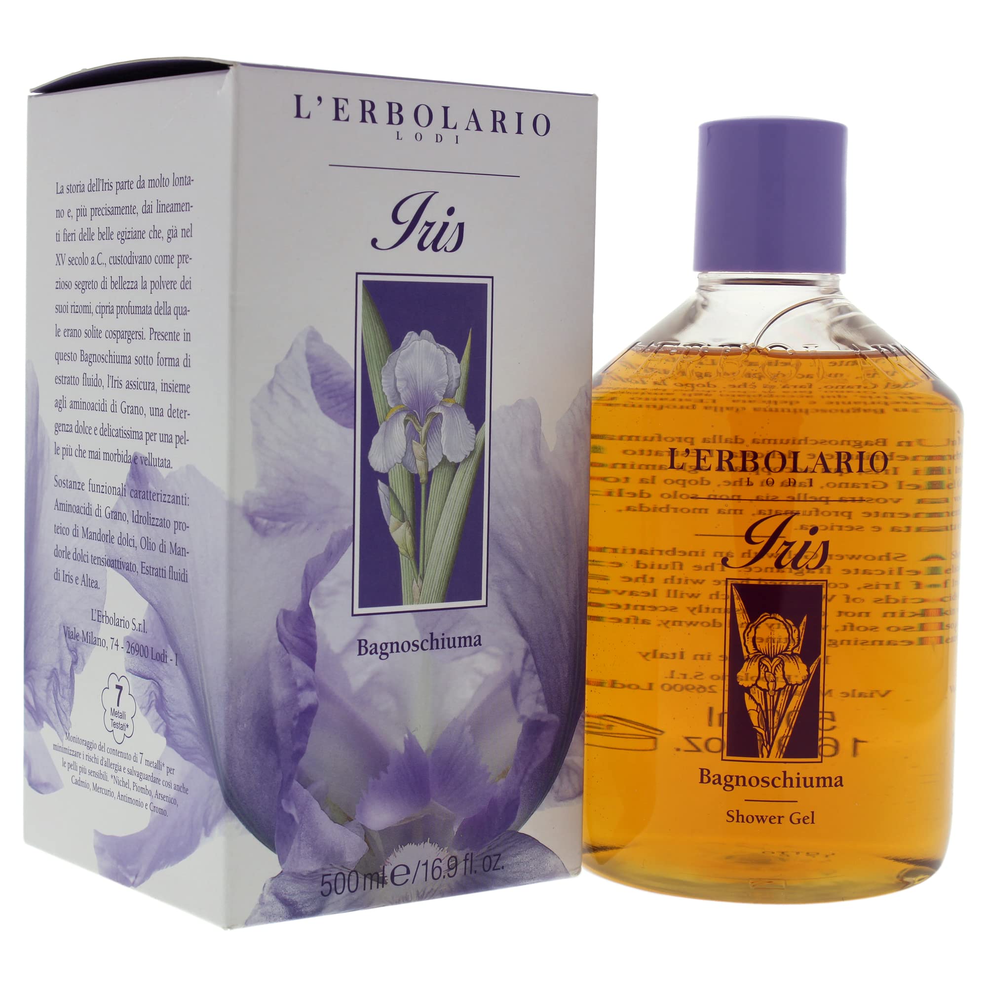 Iris Bath Foam 500ml by L'Erbolario Lodi