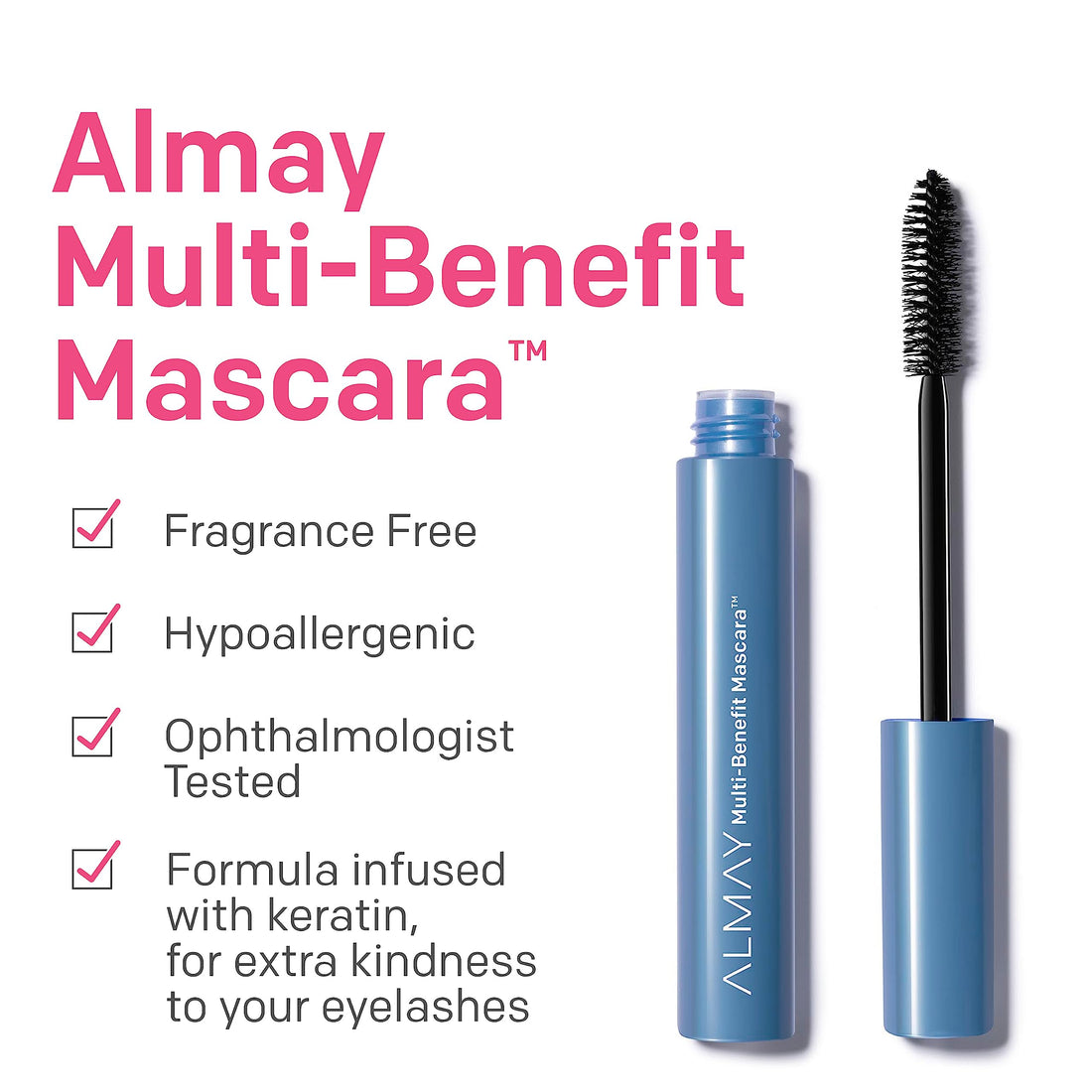 Almay Multi-Benefit Mascara, Duo Packs, Black, 2.9 Ounce