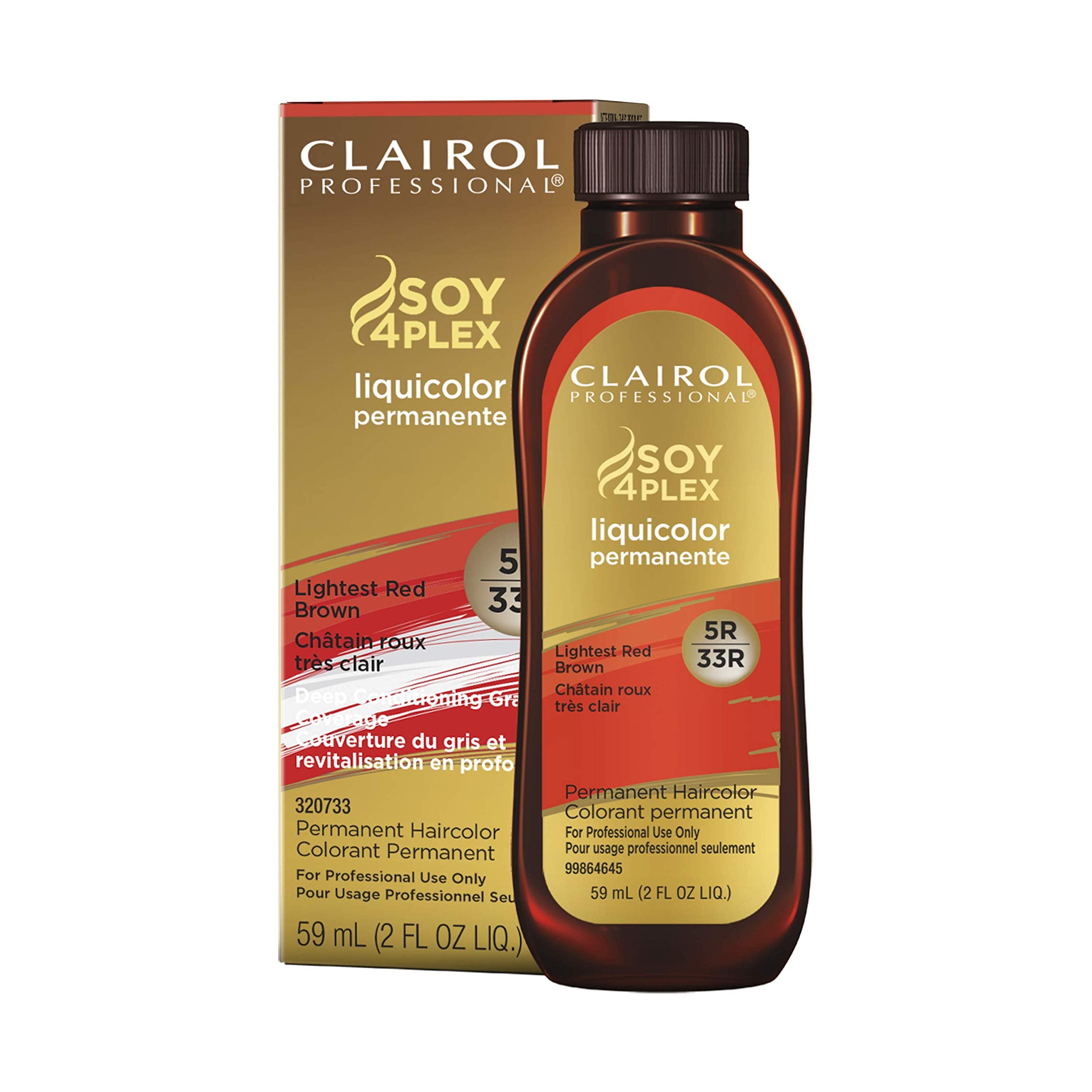 Clairol Professional Permanent Liquicolor for Hair, 5r Lightest Red Blonde, 2 oz.