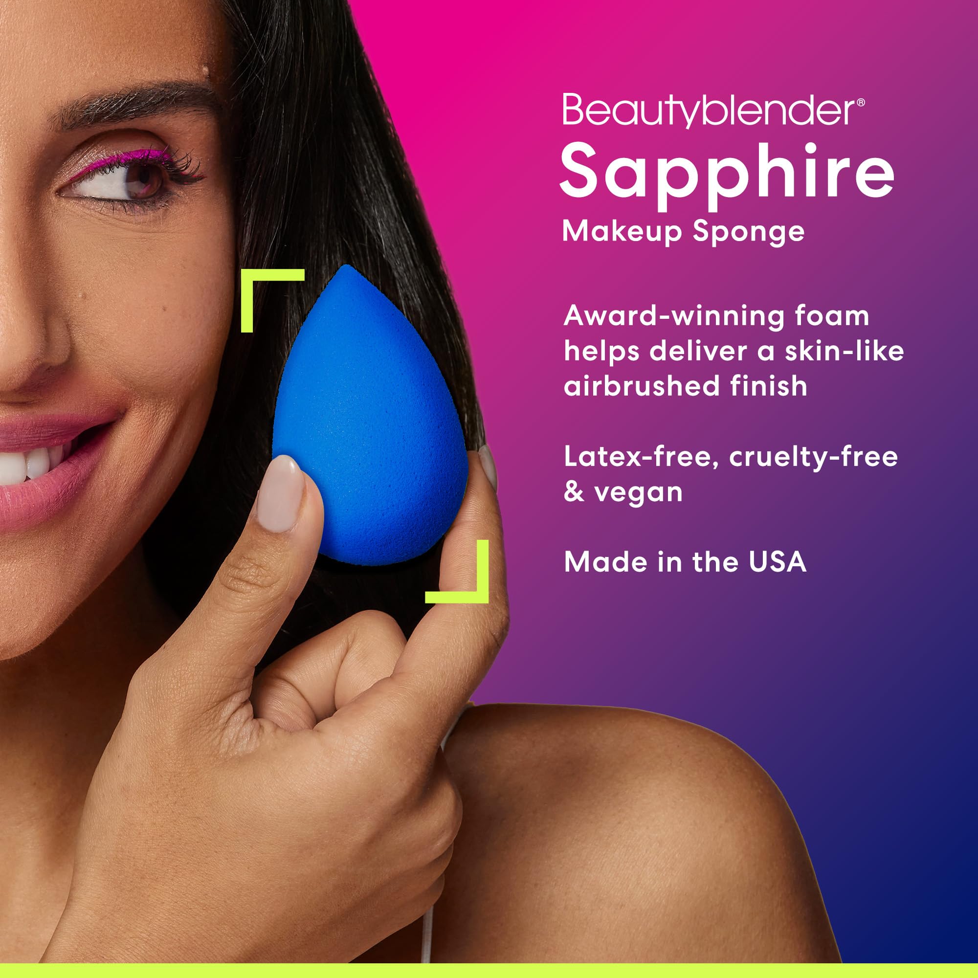 beautyblender Sapphire, Makeup Sponge for Foundations, Powders & Creams
