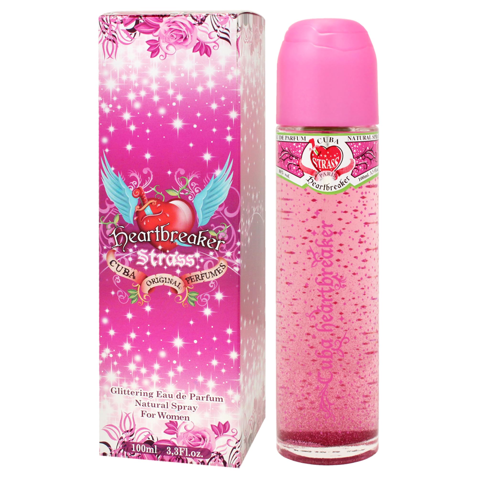 Cuba Cuba Strass Heart Breaker for Women Eau De Parfume Spray, 3.4 fluid_ounces