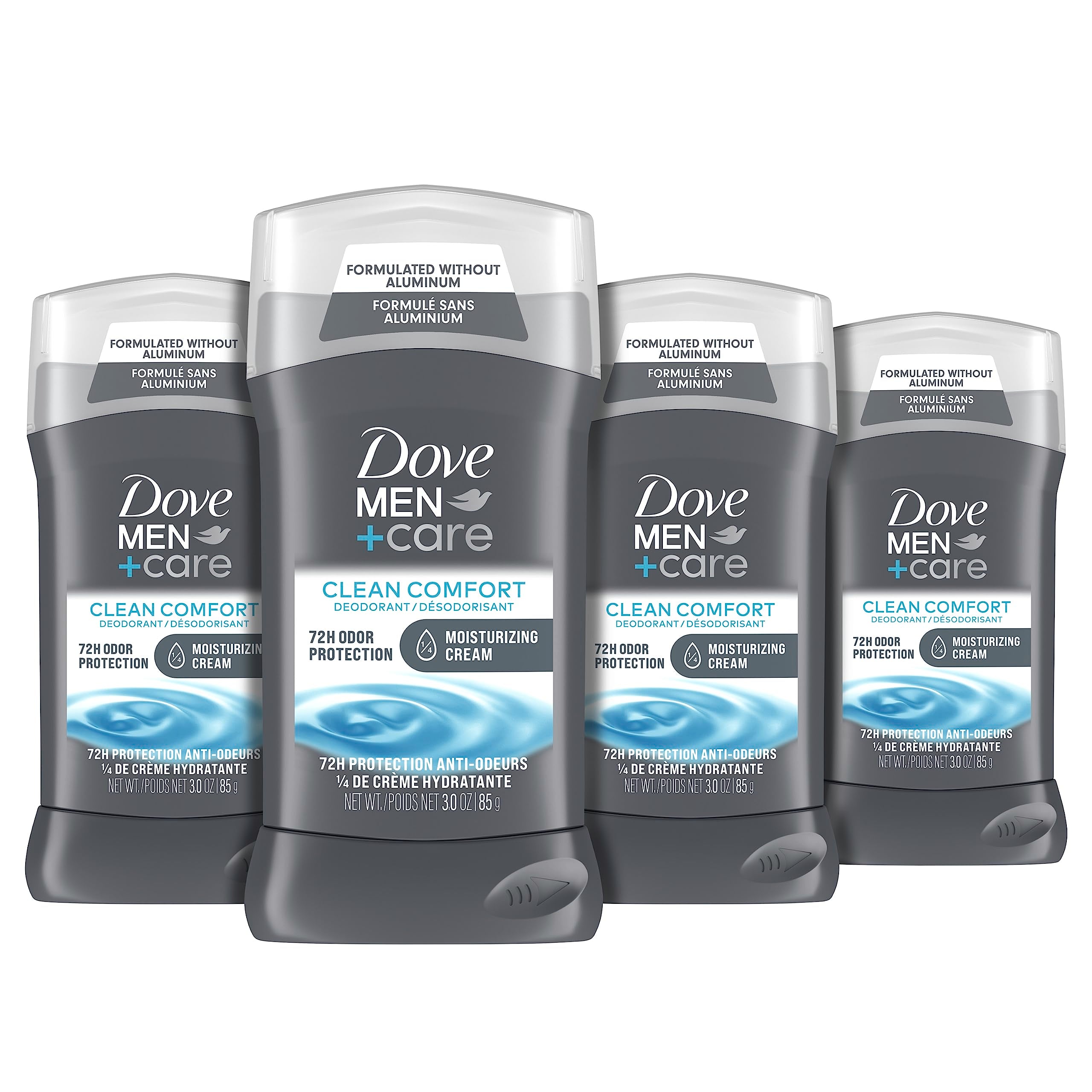 3 Ounce (4 Count) : Dove Men+Care Deodorant Stick, Clean Comfort 3 oz, 4 Count