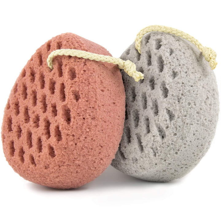 BAIMEI Bath Sponge, Sponge Loofah Body Scrubber, Shower Pouf Cleaning Loofahs Sponge (2pcs)