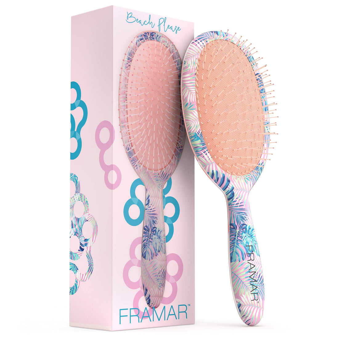 Framar Flowers Wet Detangler Brush – Brushes for Hair, Wet Dry Brush, Hair Detangler Brushes, Hairbrush for Women, Curly Hair Brush Detangler Tangle Brush, Kids Brushes for Hair Kids Hair Brush
