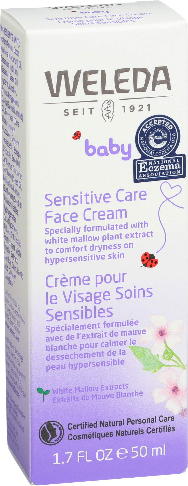 Mallow White Baby Face Cream, 1.7 Oz by Weleda