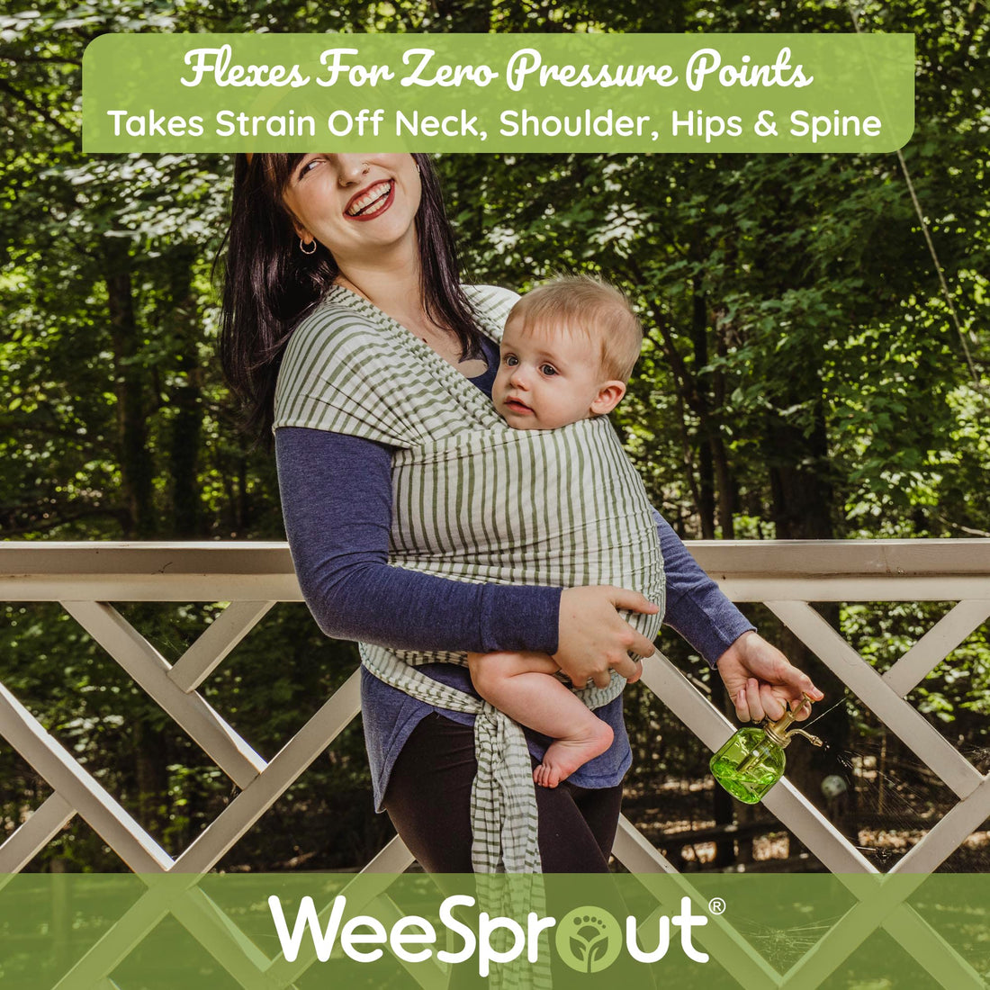 WeeSprout Baby Wraps Carrier - Perfect Child Sling for Newborn and Infant, Enhances Bonding, Soft and Breathable, Ideal for Babywearing