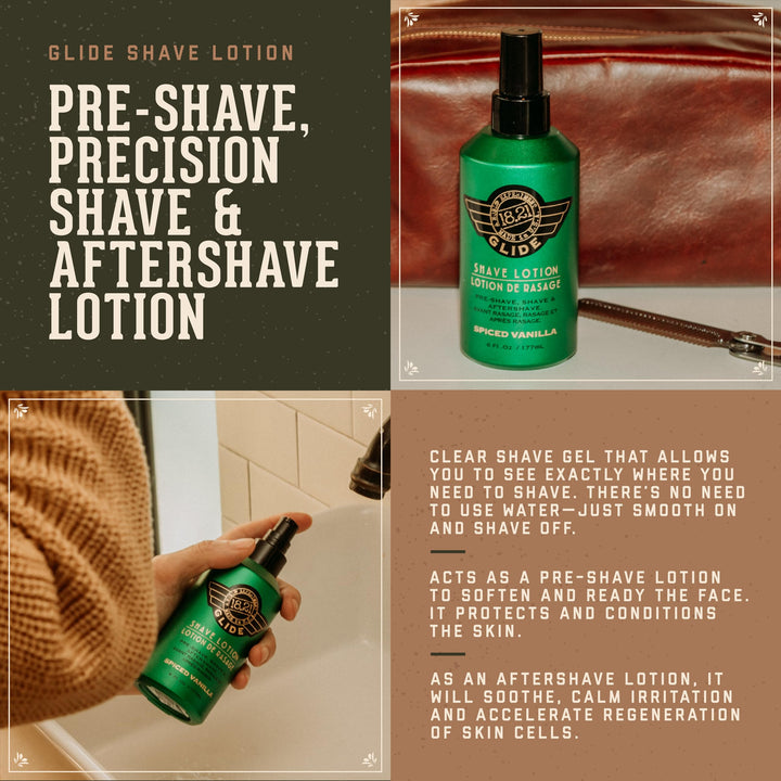 18.21 Man Made Shaving Glide, Spiced Tobacco, 6 fl. oz.