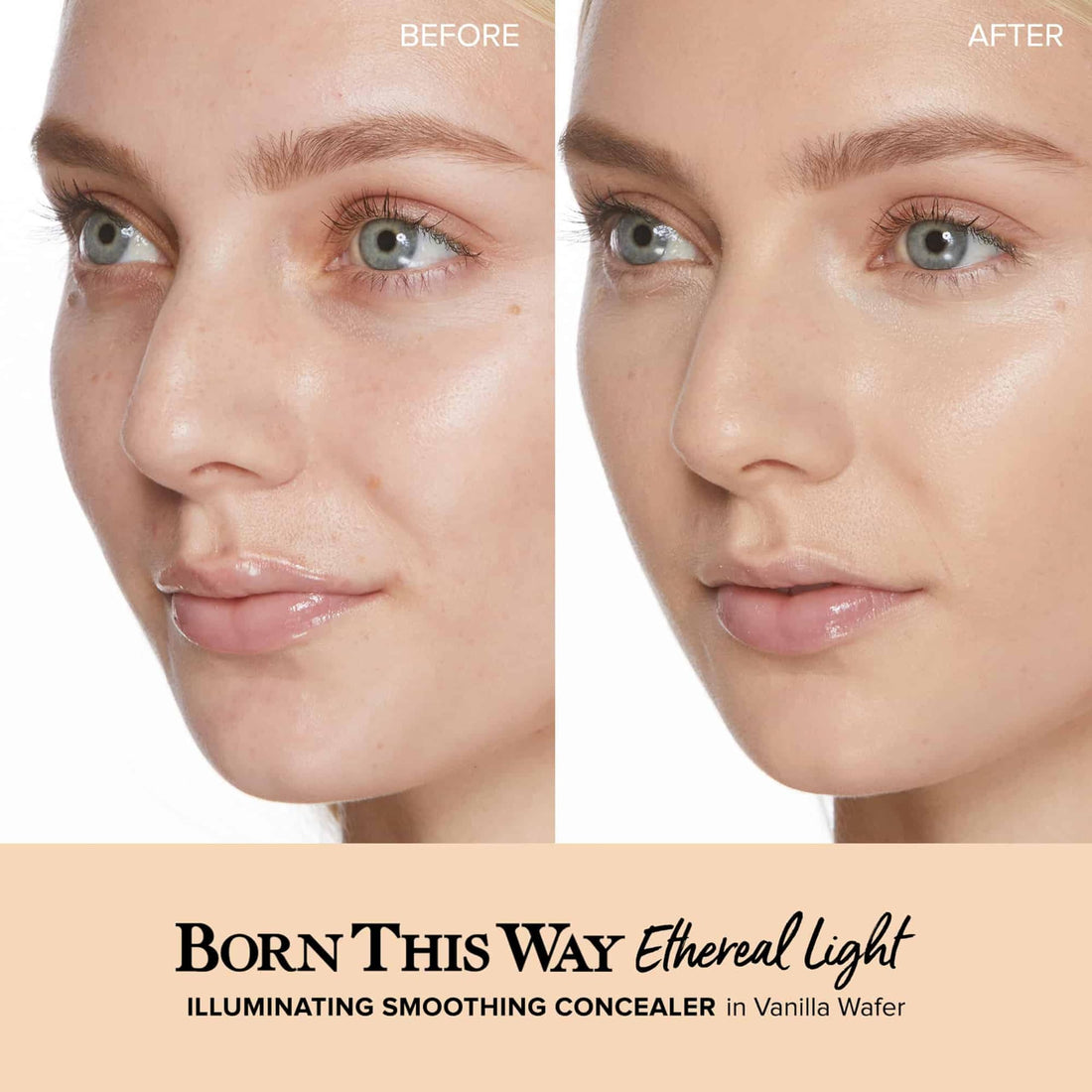 Too Faced Born This Way Ethereal Light Illuminating Smoothing Concealer | Hyaluronic Acid + Waterproof, 0.16 fl. oz., Vanilla Wafer