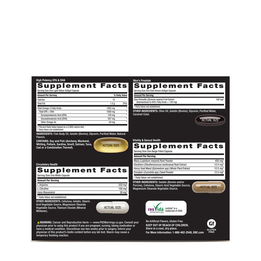 GNC Mega Men Performance & Vitality Vitapak | Overall Health and Wellness | 30 Count