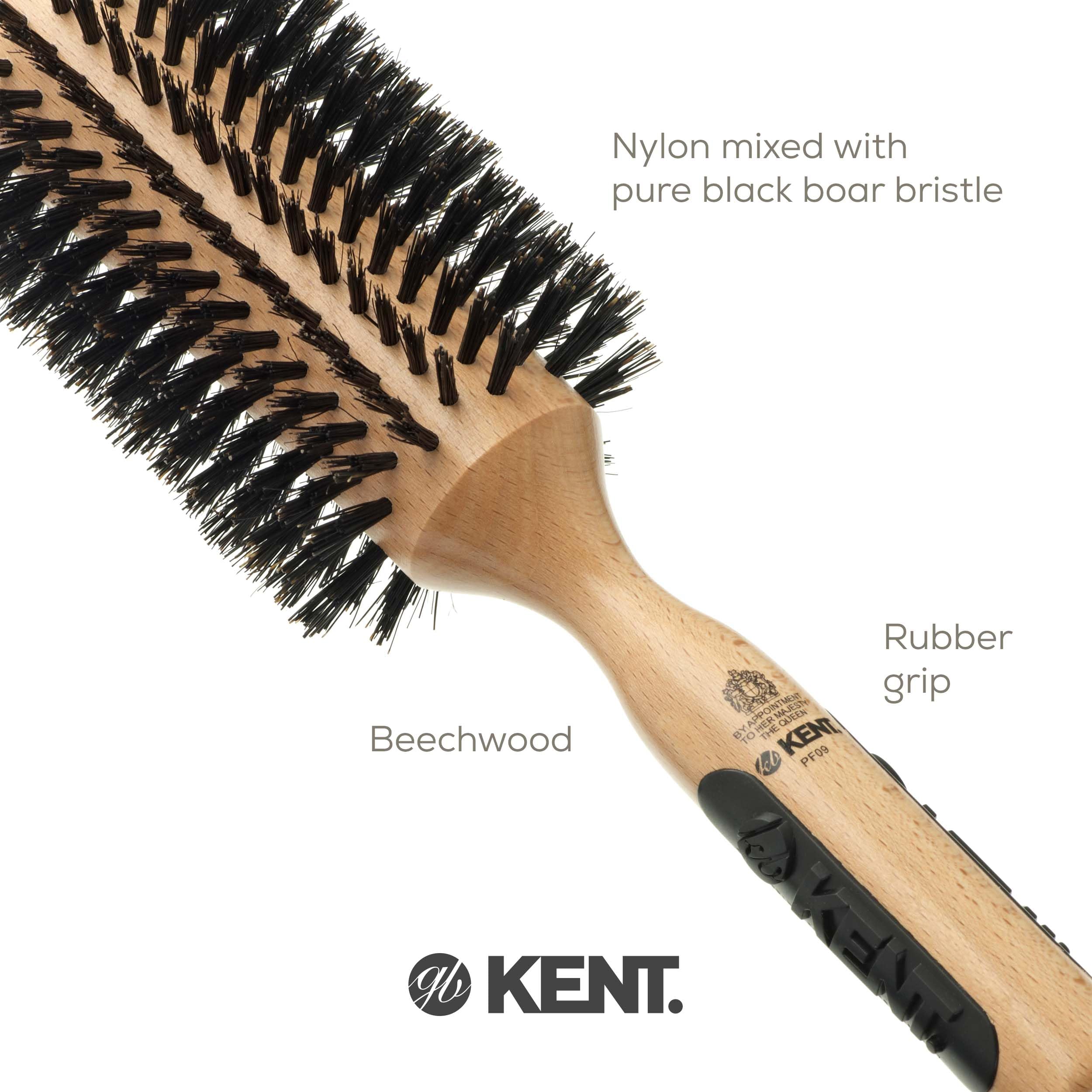 Kent Pure Bristle Large Radial Brush, Wood
