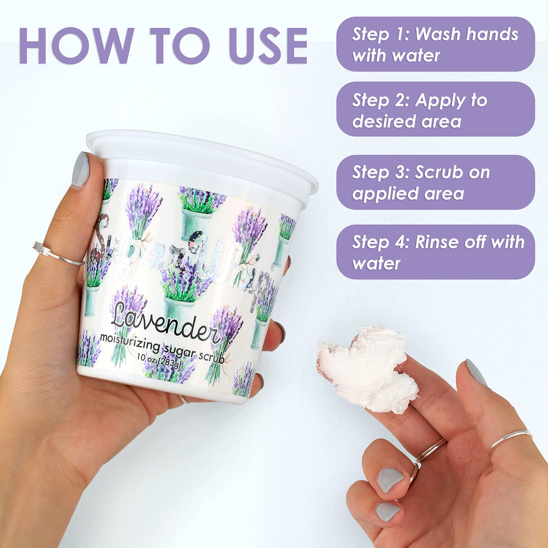 Primal Elements Sugar Whip, Lavender, 10 Ounce