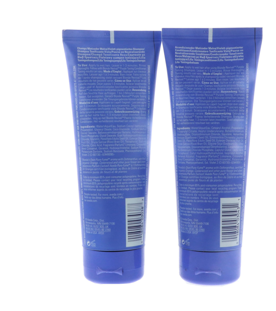 Quty Aveda Blonde Revival Purple Toning Shampoo Conditioner 6.7 oz Duo Set 200ml