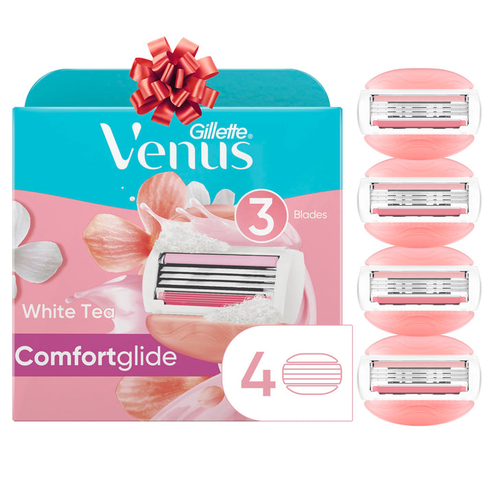 Gillette Venus Spa Women's White Tea Scented Razor Blade Refills 4 Count, Womens Razors/Blades