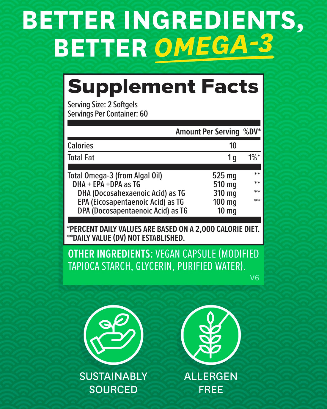 Zenwise Health Vegan Omega 3 Supplement for Women and Men from Marine Algae Oil with DHA & EPA - Plant Powered Fish Oil Alternative, Sustainably Sourced for Heart, Eye & Joint Health -120 CT