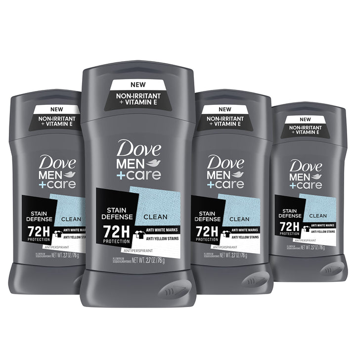 2.7 oz, 4 count, Invisible: Dove Men+Care Antiperspirant Stick, Invisible 2.7 oz, 4 Count