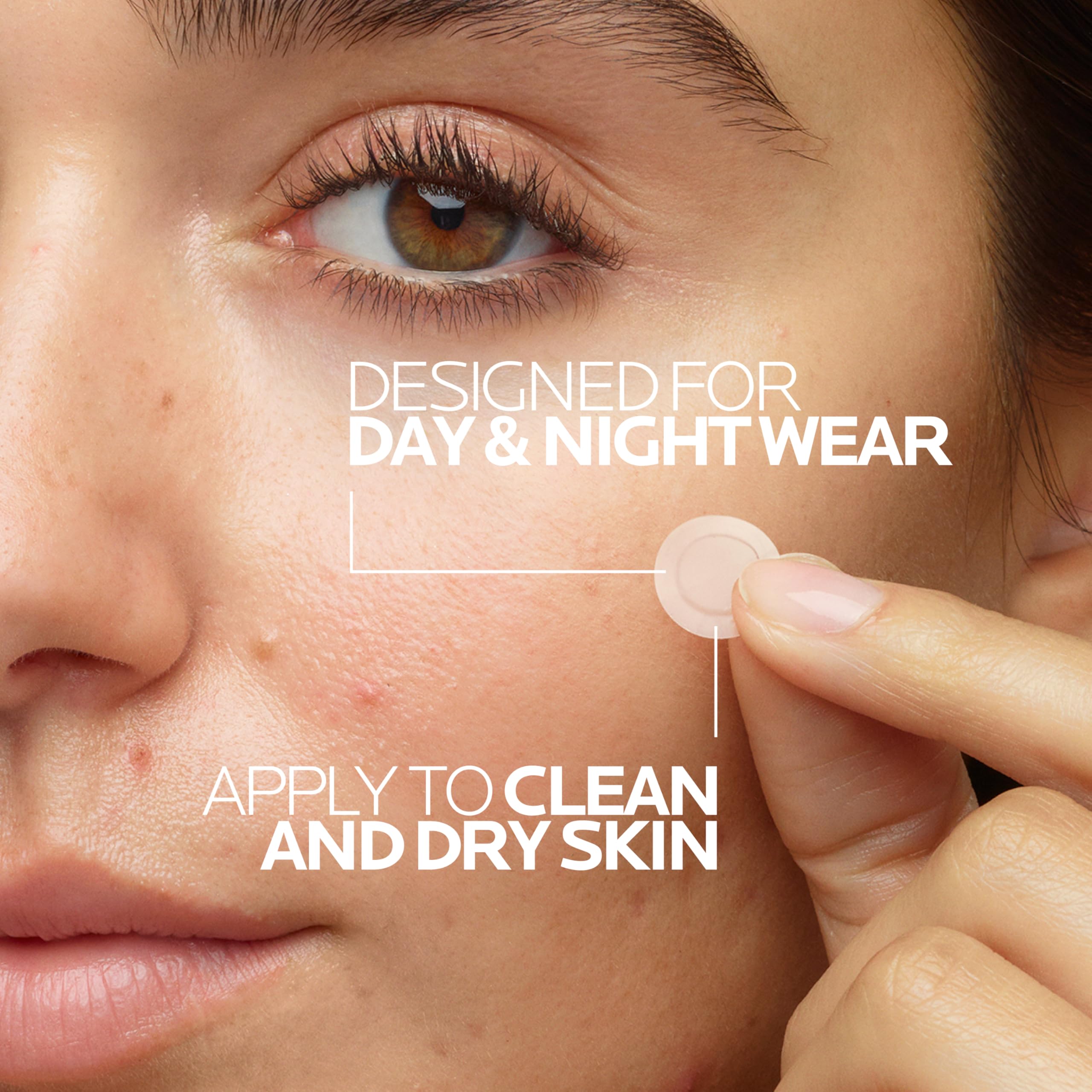 La Roche-Posay Effaclar Multi-Target Blemish Patches, Vegan Hydrocolloid Pimple Patches For Face Shields, Targets & Absorbs, Suitable Under Makeup, 22 Patches, 12 Small Size & 10 Medium Size