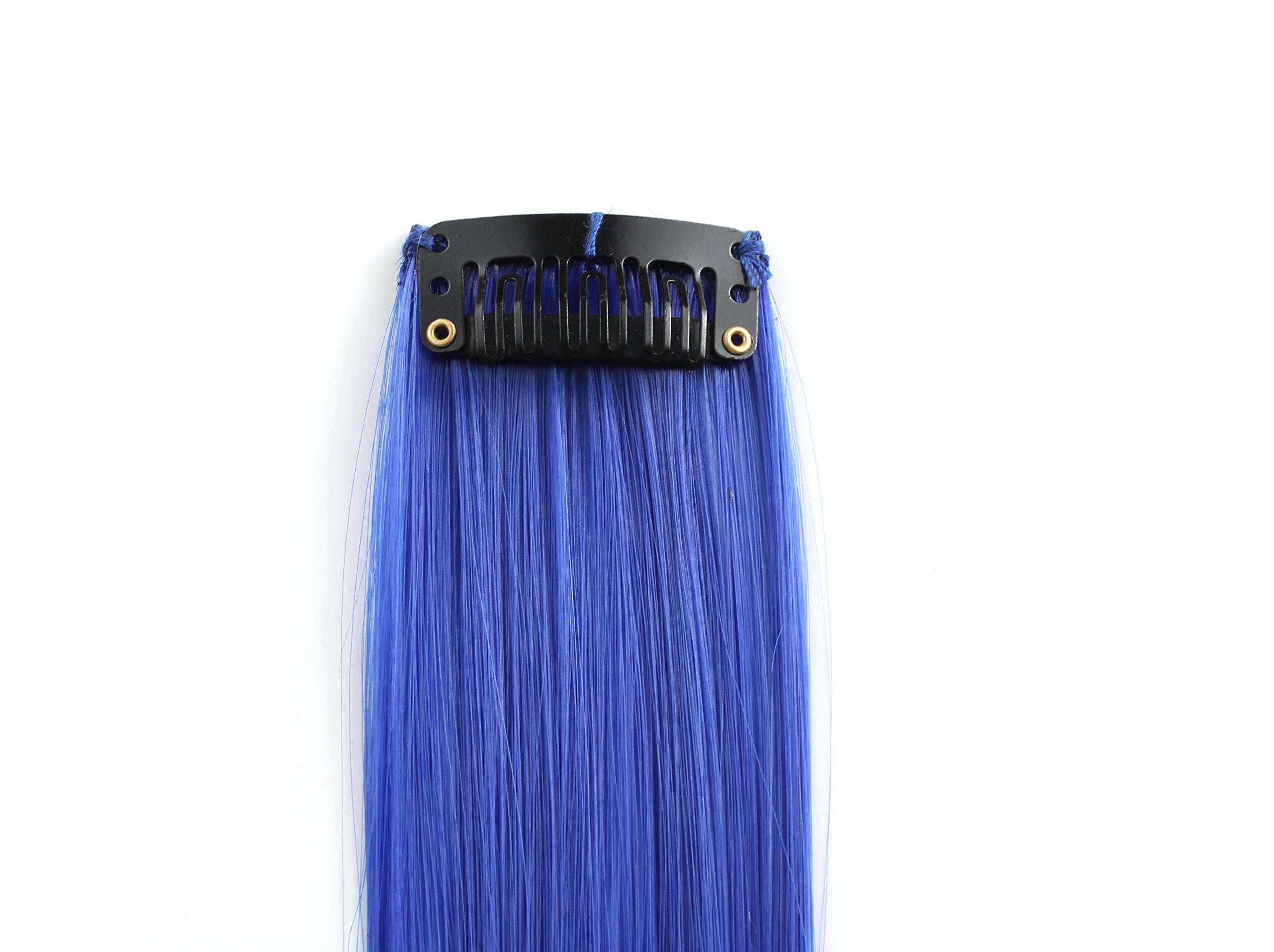 One Dor 23 Straight Colored Party Highlight Clip On In Hair Extensions 12 Multiple Colors (Full Color Set 12 Pcs)