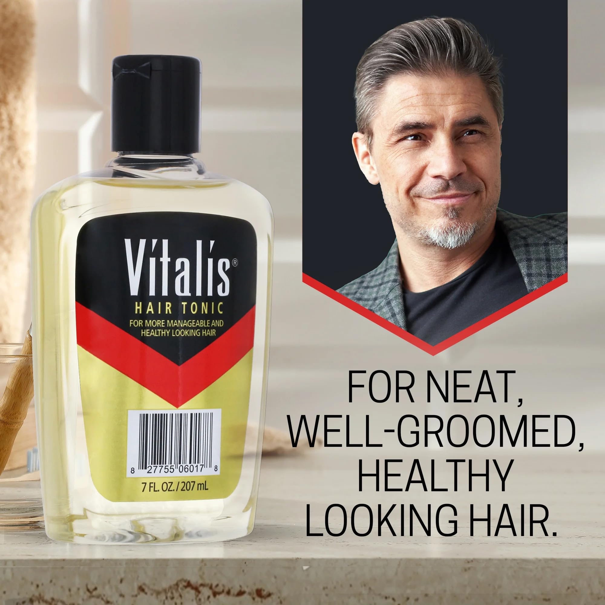 Vitalis Hair Tonic 7oz With V7 (3 Pack)