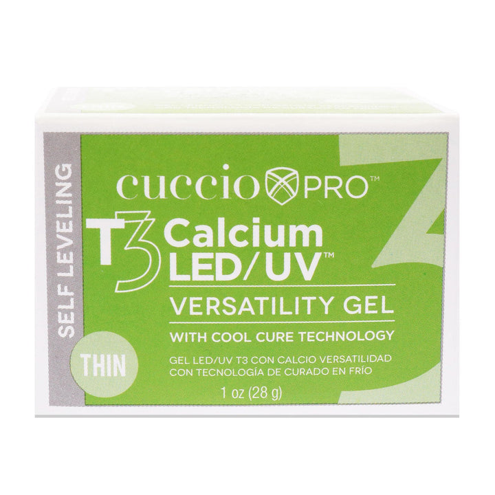 Cuccio Pro - T3 Calcium Versatility Gel - Self Leveling Pink - for Women - Nail Gel - 1 oz