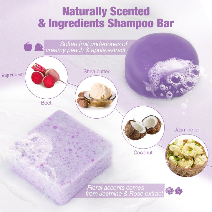 Leafinty Shampoo and Conditioner Set | Bar Shampoo and Conditioner for Blonde Brown and Gray Hair| Vegan & Natural | Shampoo Bar | Shampoo and Conditioner 6.7oz (Sundazed Scent)