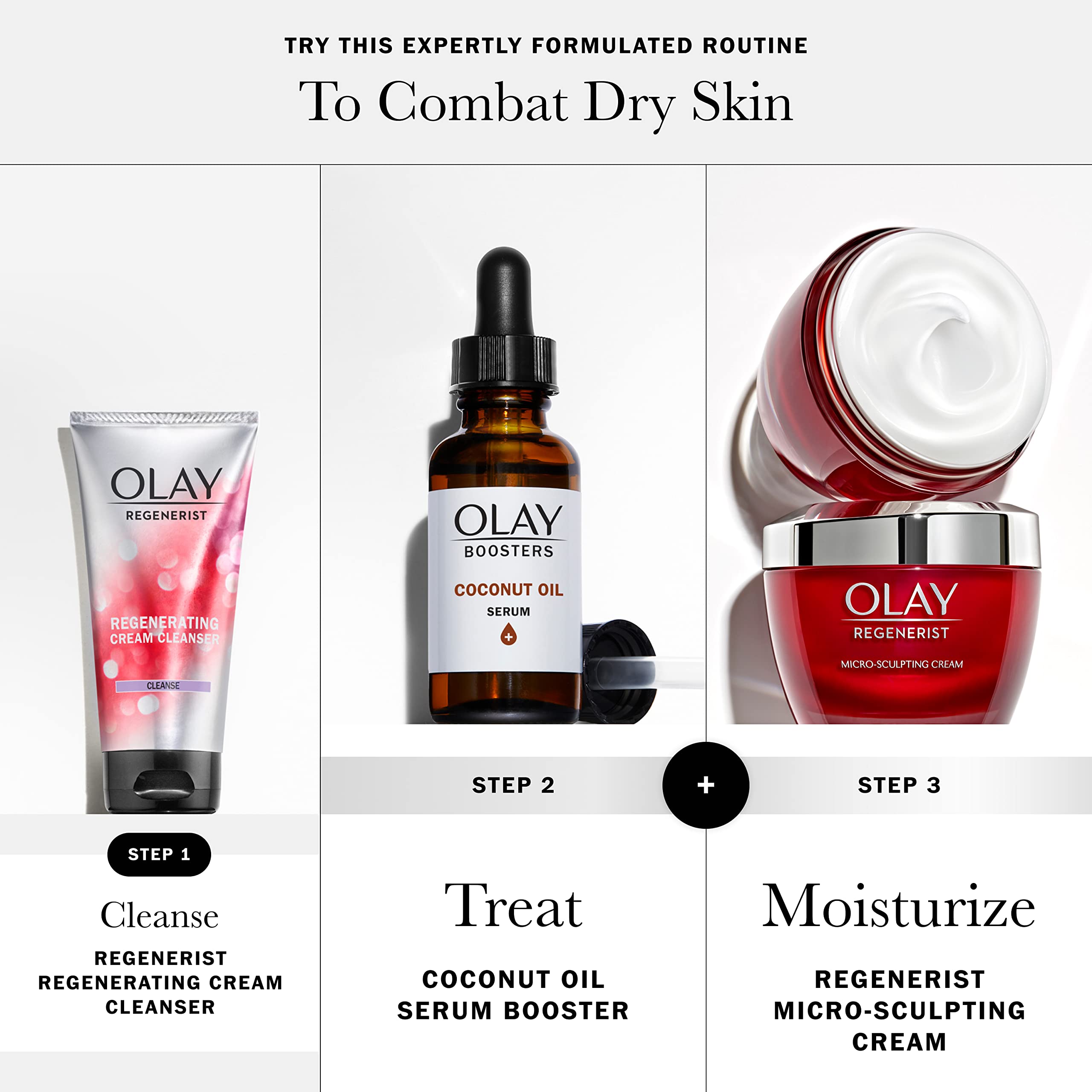 Olay Coconut Oil Serum, Nourishing Antioxidant Booster, Fragrance-Free, 1.0 Oz