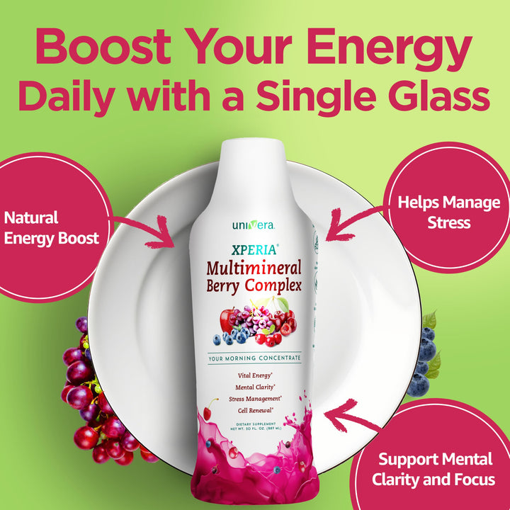 Xperia Concentrate, Liquid, Herbal Multimineral, Multivitamin for women and man, Ashwagandha, Natural Energy Boost, Agave syrup & Stevia, 30 Fl oz. (30-Day Supply)