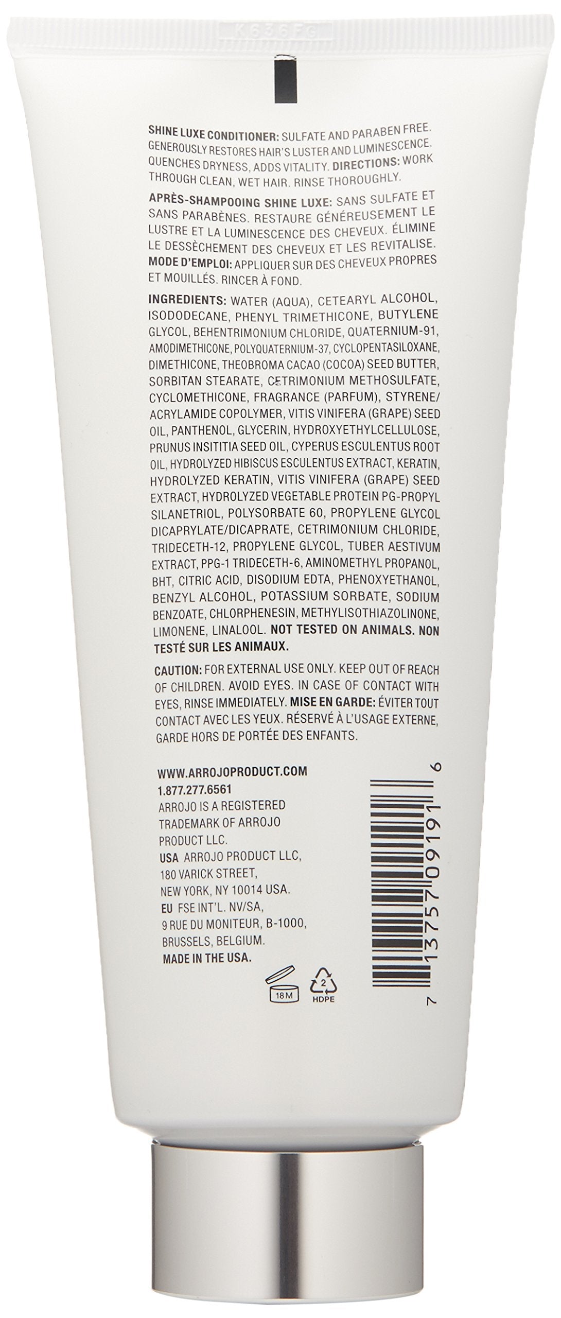 ARROJO Shine Luxe Conditioner, 6.7 Fl Oz