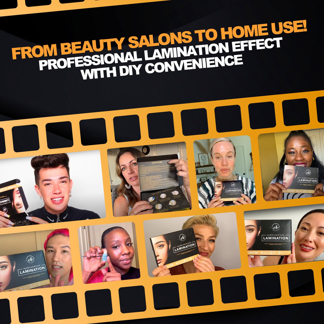 Elevate the Beauty Eyebrow And Lash Lamination Kit | DIY Perm For Lashes and Brows | Professional Lift For Trendy Fuller Brow Look And Curled Lashes | Eyebrow Brush And Eyelash Micro Brushes Added