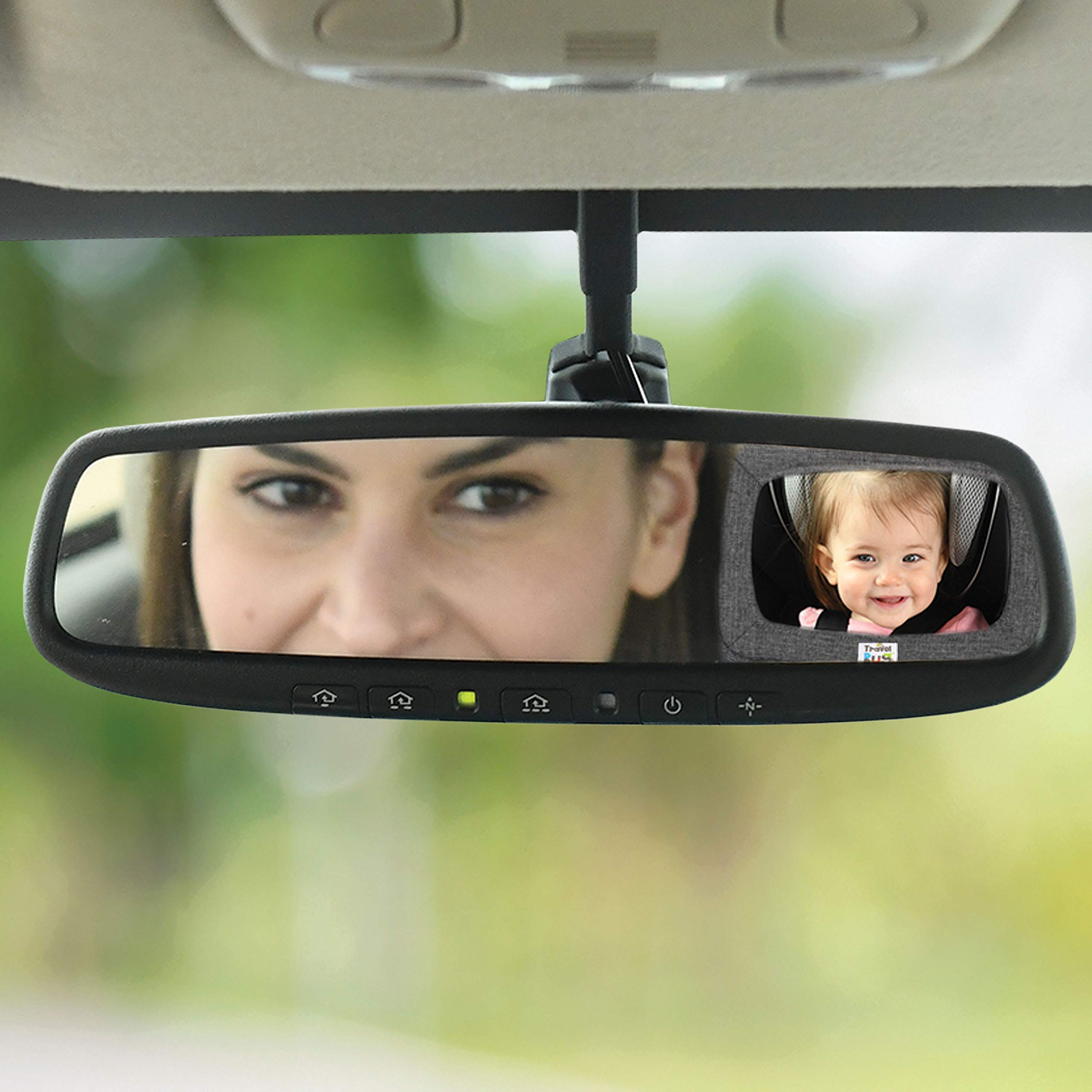 GoldBug Soft Sided Rear & Forward Facing Safety Mirror for Baby & Toddler - Shatter Resistant - Jumbo Baby Car Mirror