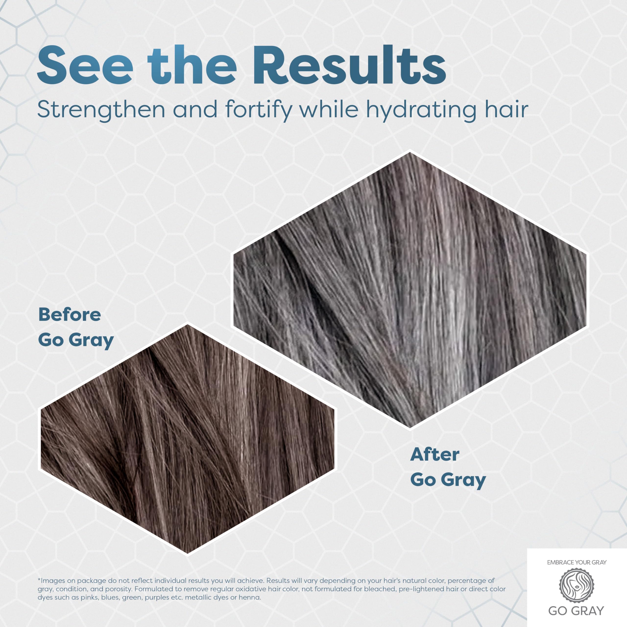 Go Gray Treatment System (Fade), Clarifying Duo Shampoo & Conditioner Helps Gradually Fade Permanent and Semi-Permanent Hair Color