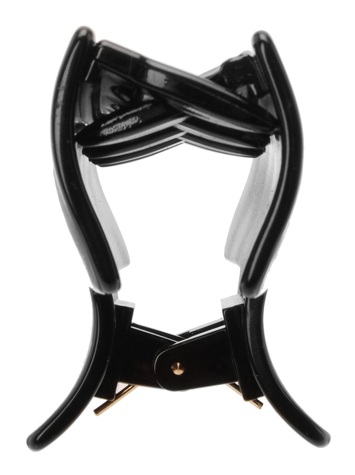 France Luxe Large Solid Rectangle Jaw Black