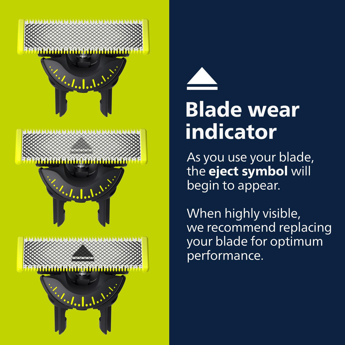 Philips Norelco OneBlade 360 Blades, Genuine Replacement Blades for OneBlade Electric Shaver and Trimmer, Durable Stainless Steel, Trim, Edge and Shave, 3 Pack, QP430/80