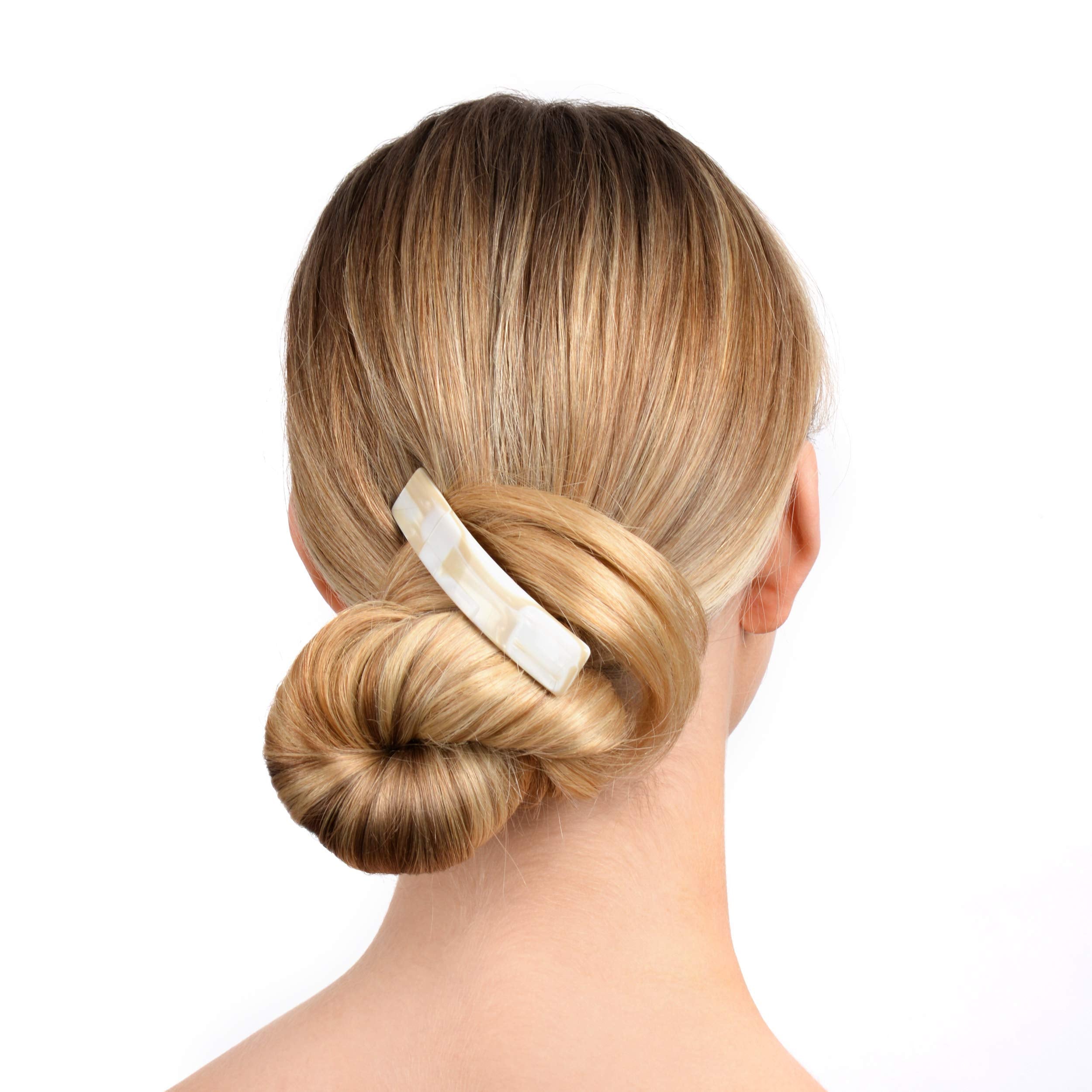 France Luxe Classic Rectangle Barrette Alba