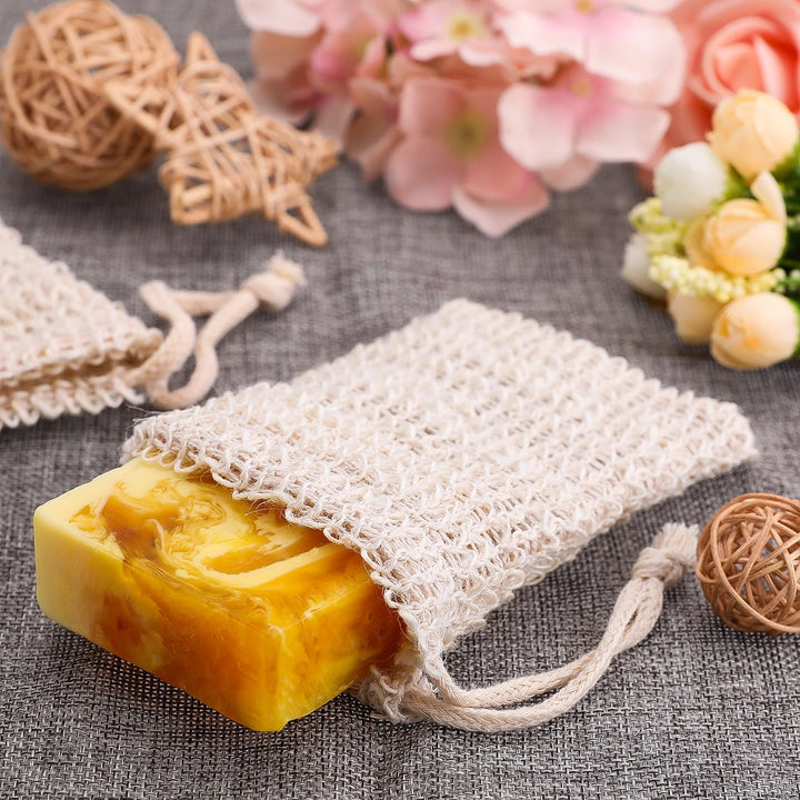 BBTO Plastic 5 Pack Soap Exfoliating Bag Natural Saver, 9 Cm, 0.2 Cm