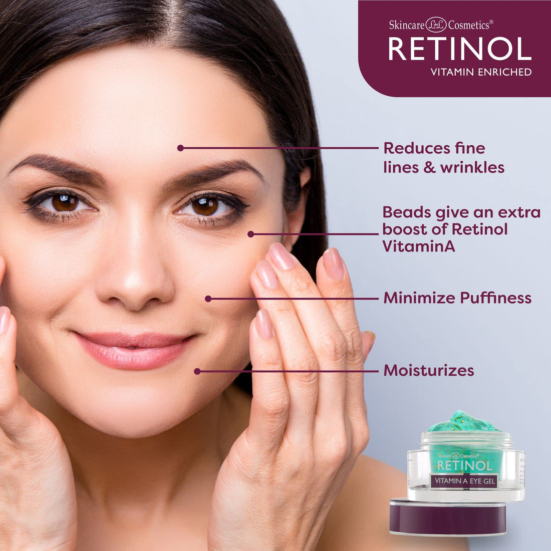 Skincare LdeL Cosmetics Retinol Eye Gel, .5-Ounce Jar