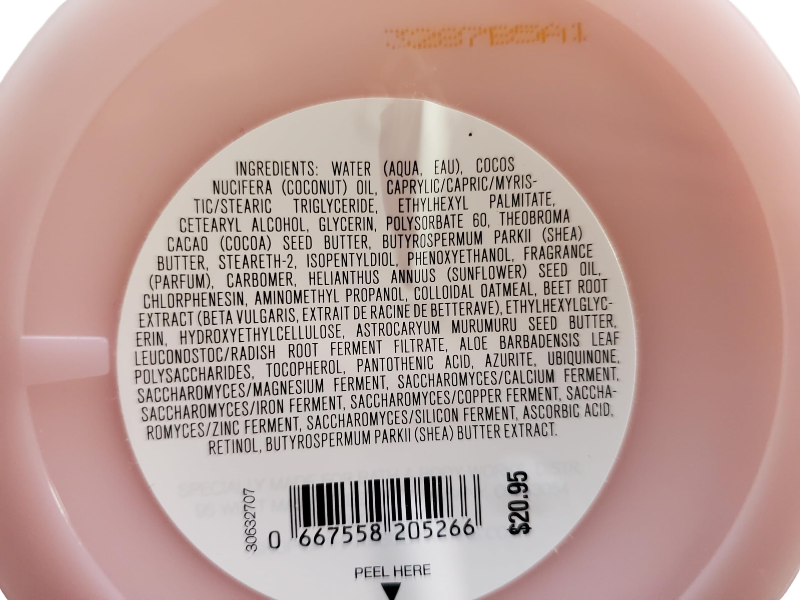 Bath and Body Works Sensitive Skin with Colloidal Oatmeal Whipped Body Butter