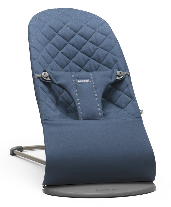 BabyBjörn Fabric Seat for Bouncer, Midnight Blue, Cotton, Midnight Blue, 1 Count (Pack of 1)