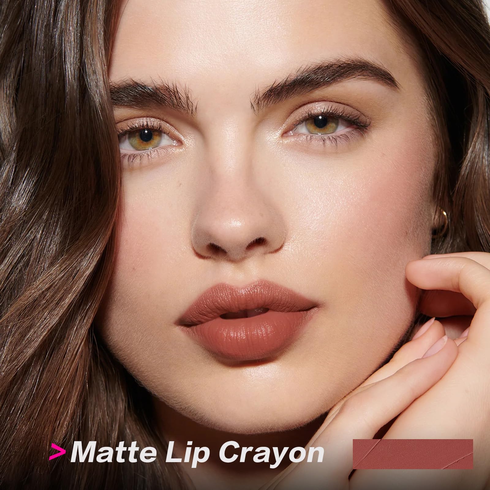 FOCALLURE Ultra Chic Matte Lipstick,Rich Vitamin E Lip Crayon,Lightweight Matte Color without Drying or Fading,Long Lasting Waterproof Lips Makeup,08