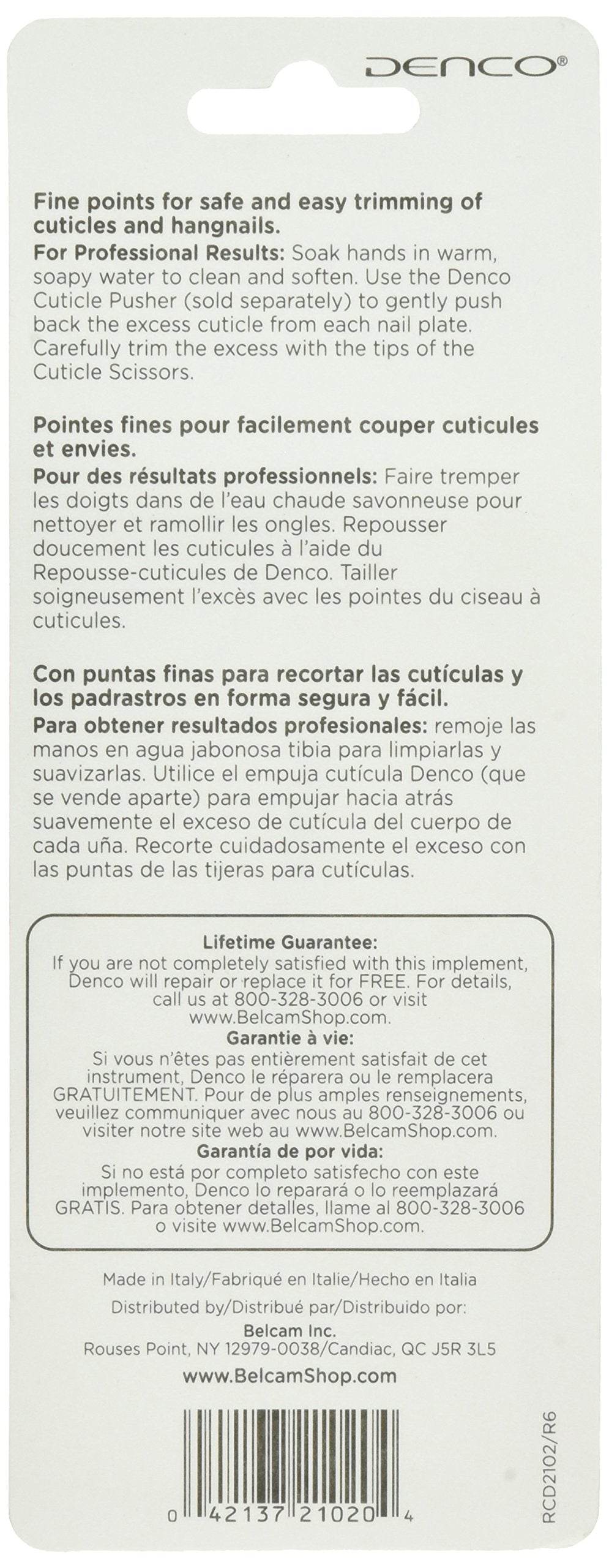 Denco Cuticle Scissors, 3.5 inch