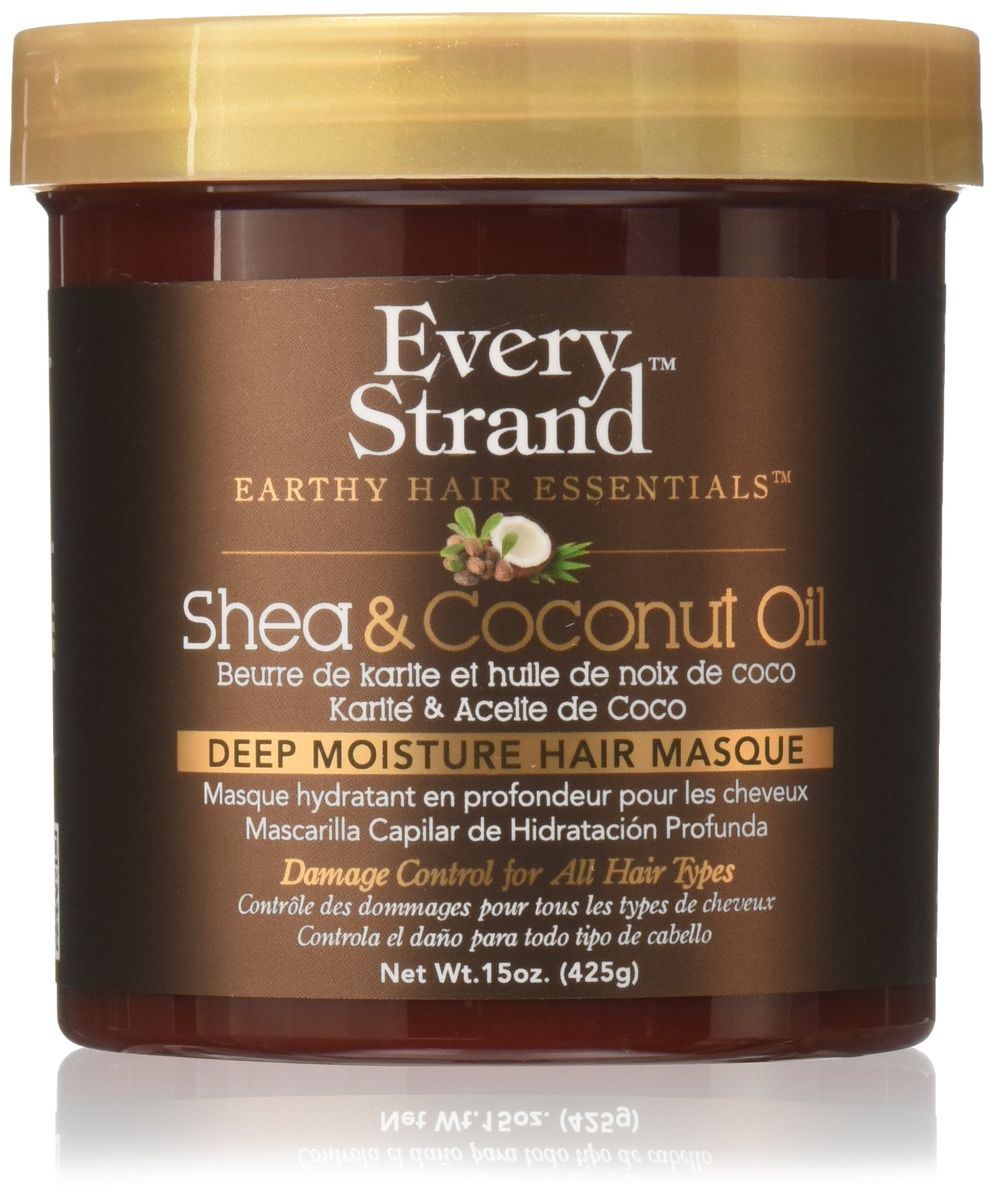 Every Strand Shea and Coconut Oil Deep Hair Masque, 15 Ounce