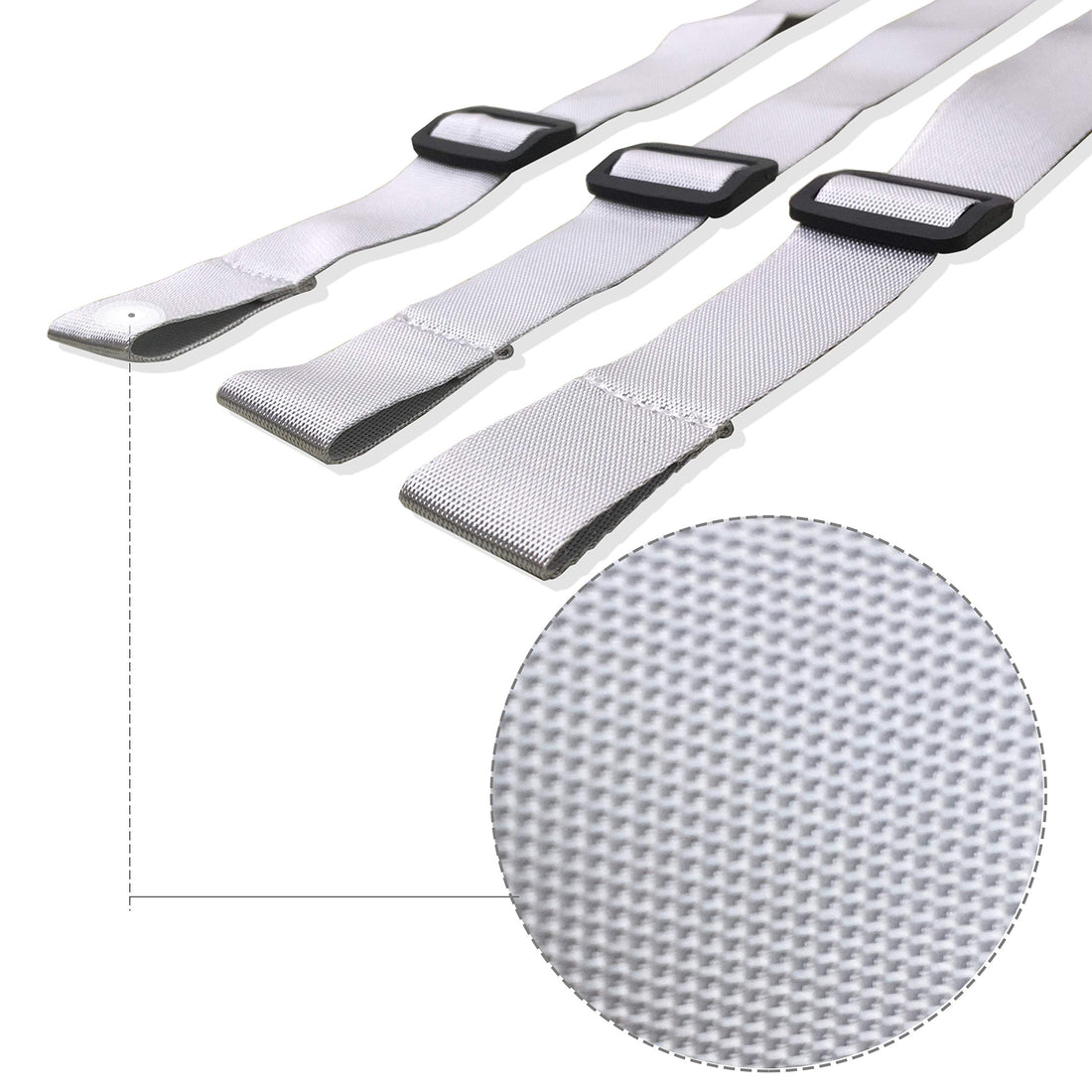 ZARPMA High Chair Straps, 3 Point Harness Straps Belt for Child Kid Chair Strap for IKEA Antilop High Chair (Grey)