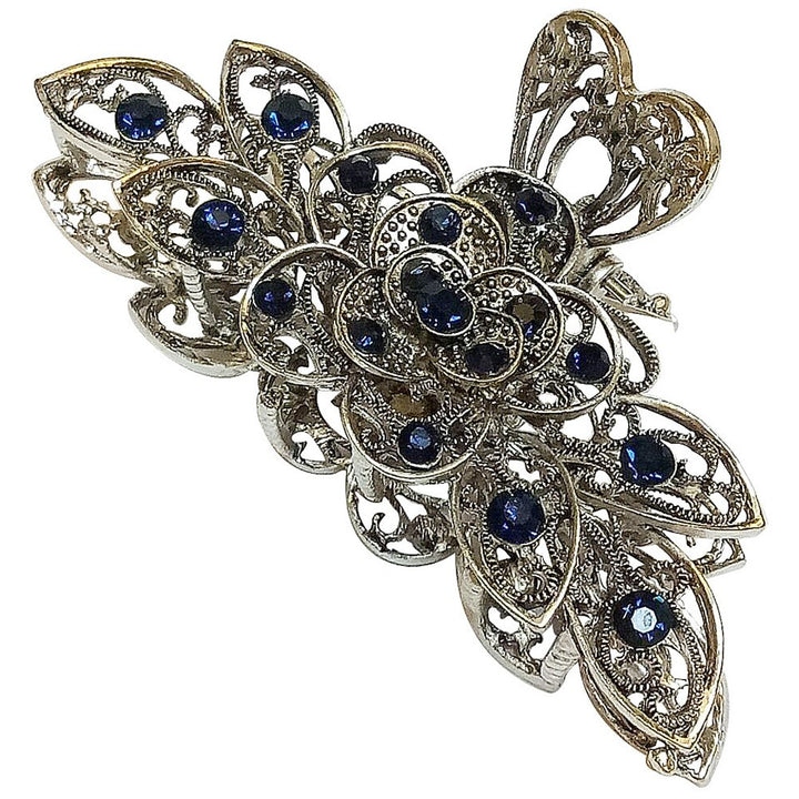 Suoirblss Women Fashion Retro Metal Alloy Rhinestone Large Size Fancy Hair Claw Jaw Clips PinsÃ‚ Ã‚ for Thick Hair (A#)