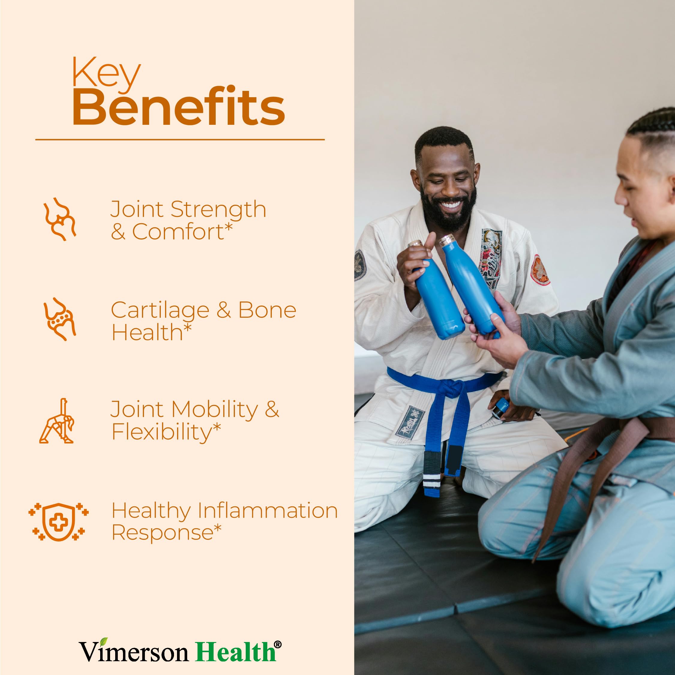 Glucosamine Sulfate with Hyaluronic Acid, Bioperine, MSM & Boswellia. 5-in-One Joint Support Supplement. Antioxidant & Inflammatory Support - Joint Health, Flexibility and Comfort. 60 Capsules