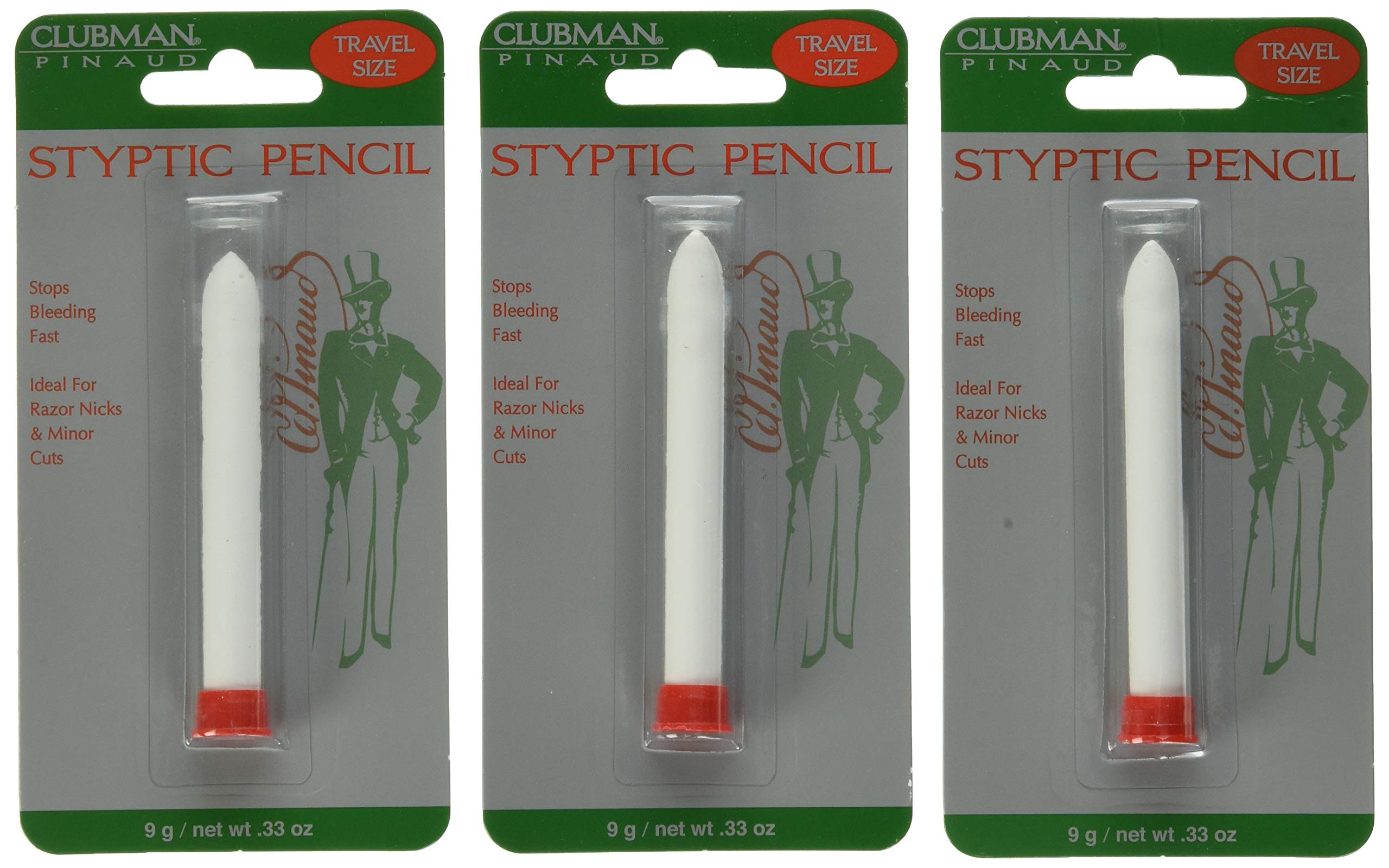 Clubman Clubman Pinaud Styptic Pencil, 0.33 oz (Pack of 3)