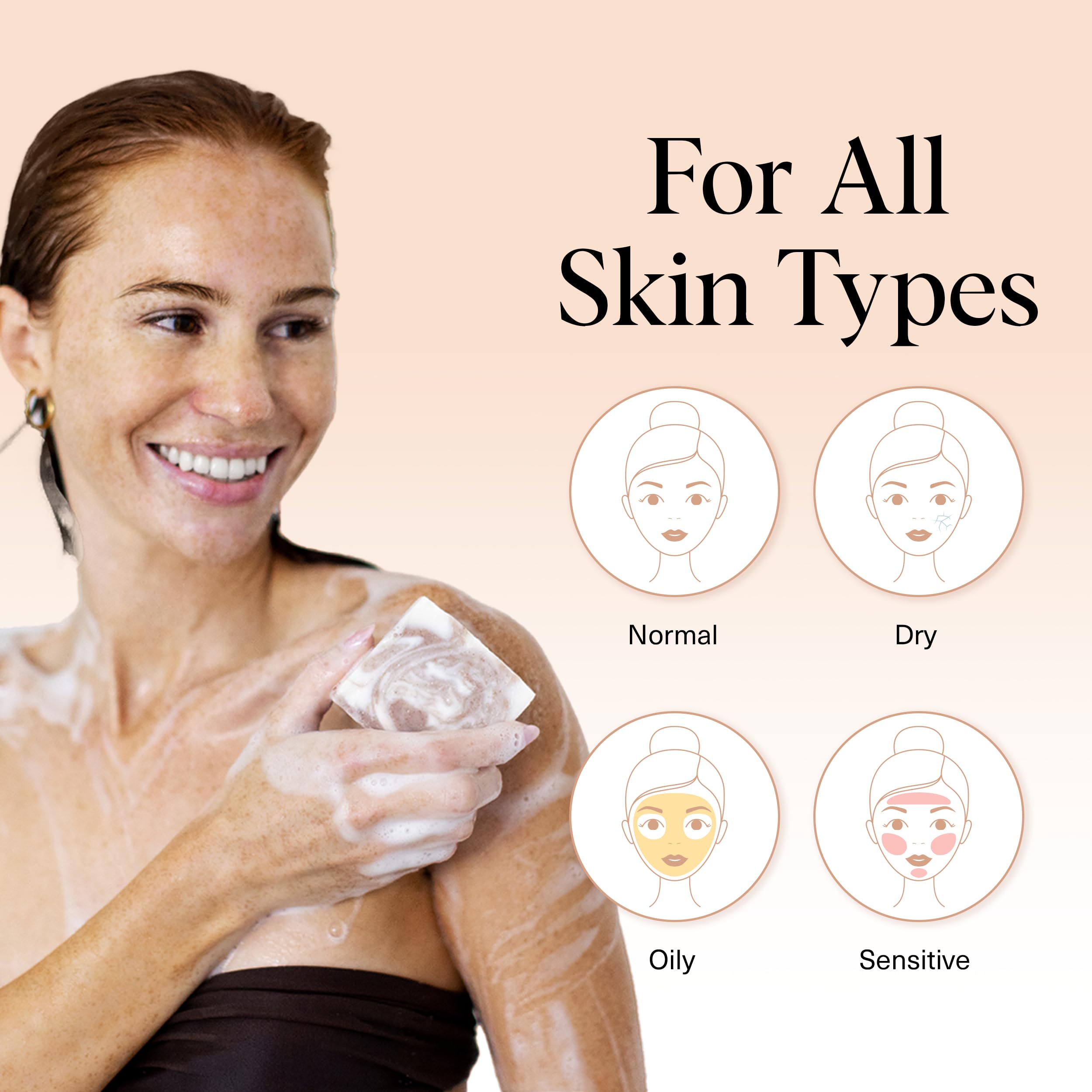 Kitsch Shea Butter Body Wash | Exfoliating Bar Soap for Women & Men | Moisturizing Shea Butter Bar Soap for Soft and Hydrated Skin | All Natural, Paraben Free and Vegan | Made in USA - 4 oz