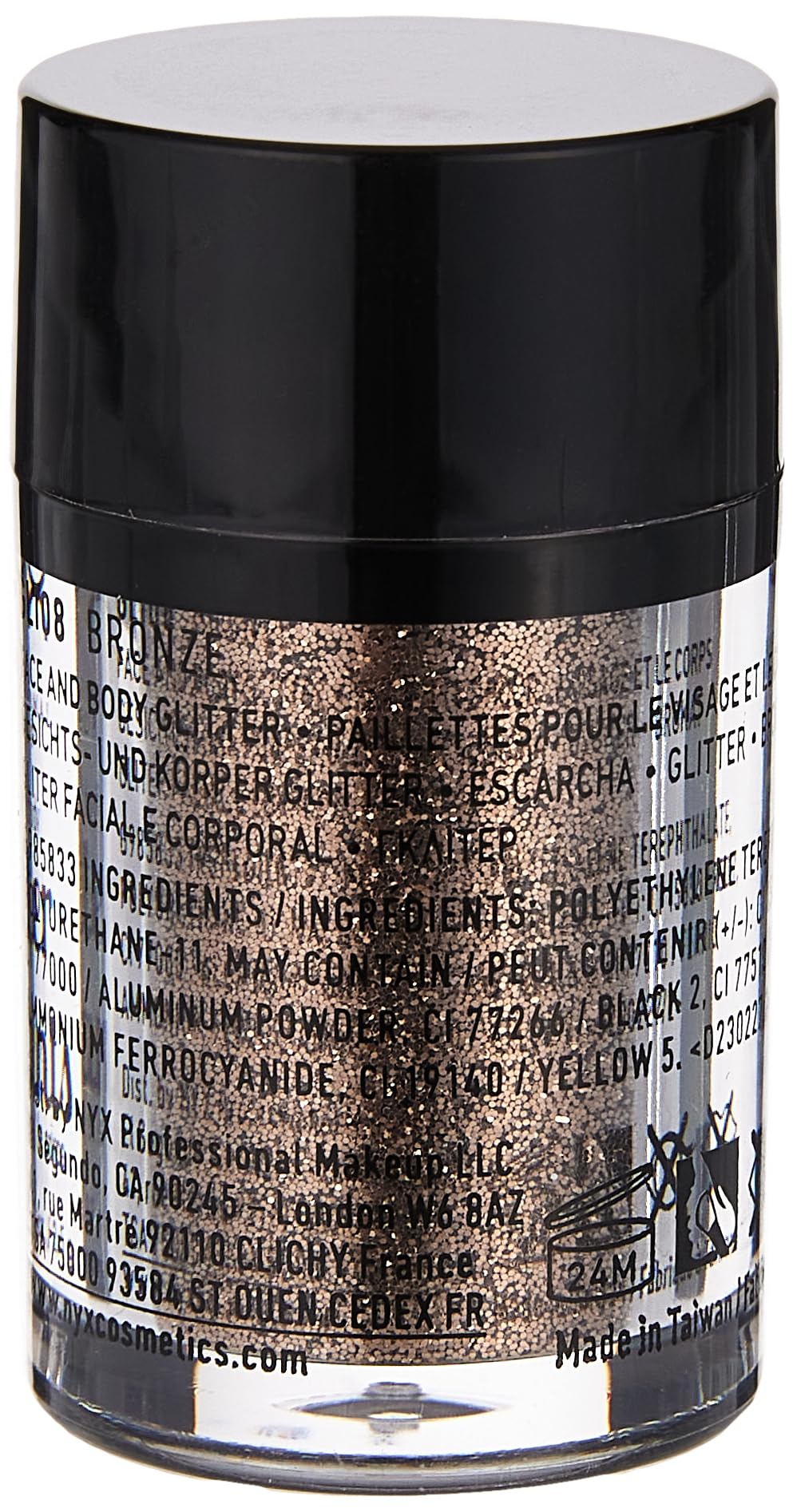 NYX Face & Body Glitter - Bronze