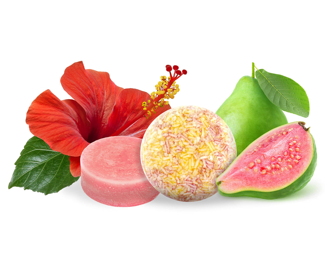 Shampoo & Condition Bars: Includes 1 Shampoo Bar + 1 Conditioner Bar. All Natural, Safe for Color Treated Hair, SLS Free, Shampoo Bars (Hawaiian Hibiscus)
